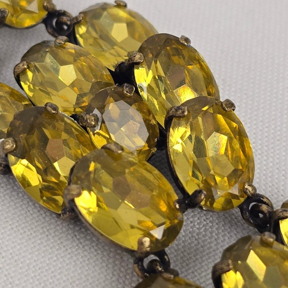 J Crew Yellow Rhinestone Bracelet - Picture 5 of 7